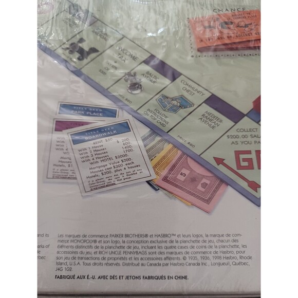 Vintage 1985 Monopoly Board Game Parker Brothers 0009 BRAND NEW  Canadá edition - Picture 5 of 6